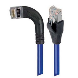 屏蔽6类直角型跳线，直通/直角左出线，蓝，30英尺（9.1米）的图片